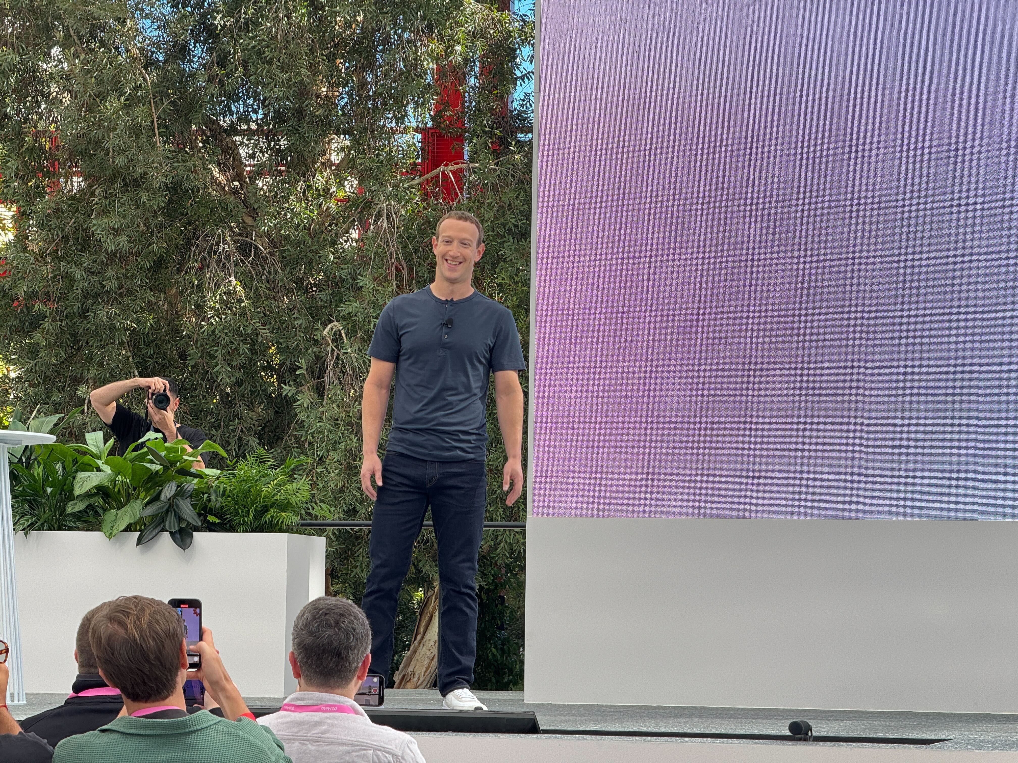 Mark Zuckerberg on stage at Meta Connect 2023