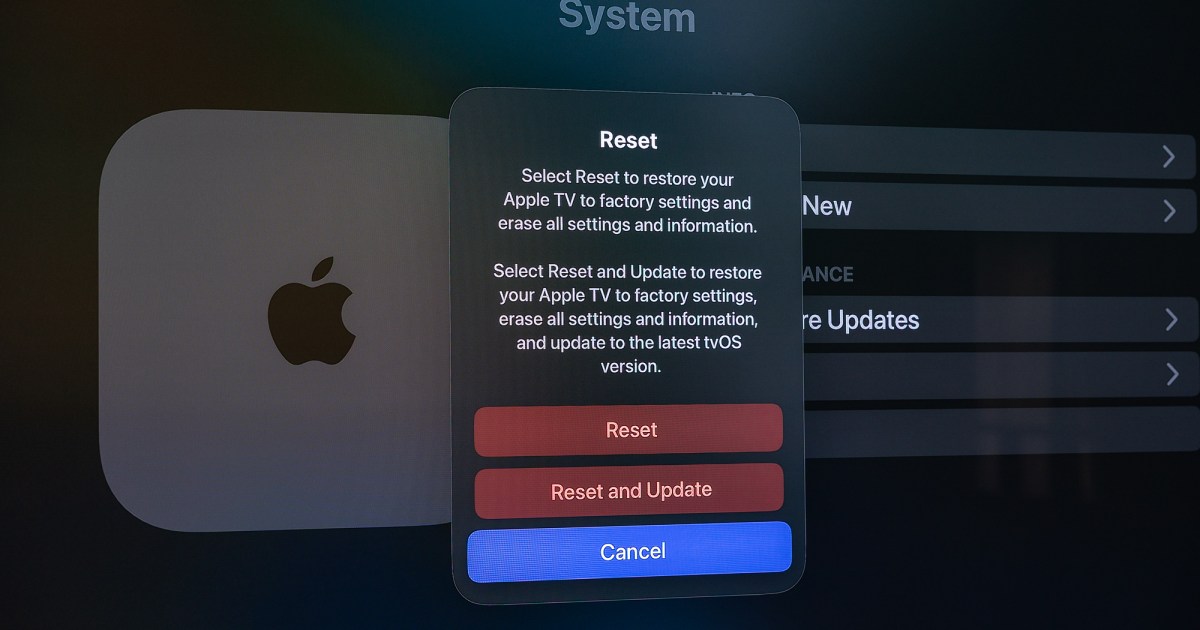 How to reset Apple TV to factory settings |  Digital trends