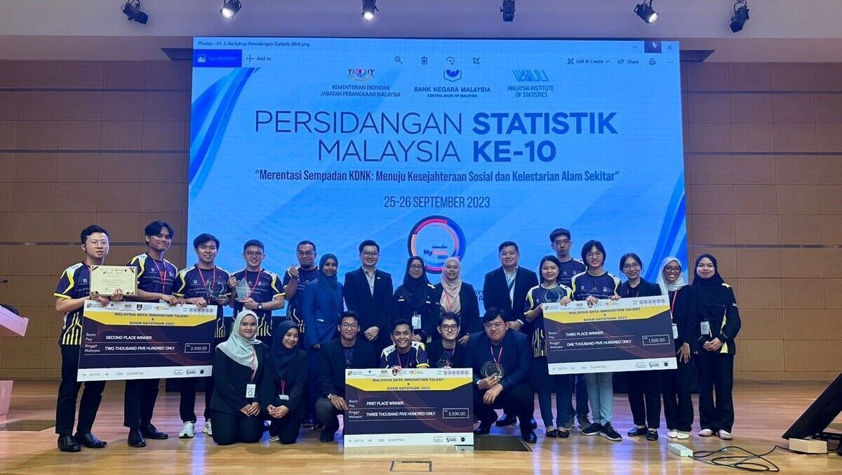 SAS Institute and partners announced the winners of the Talent Innovation Data Innovation Malaysia x DOSM Datathon 2023.