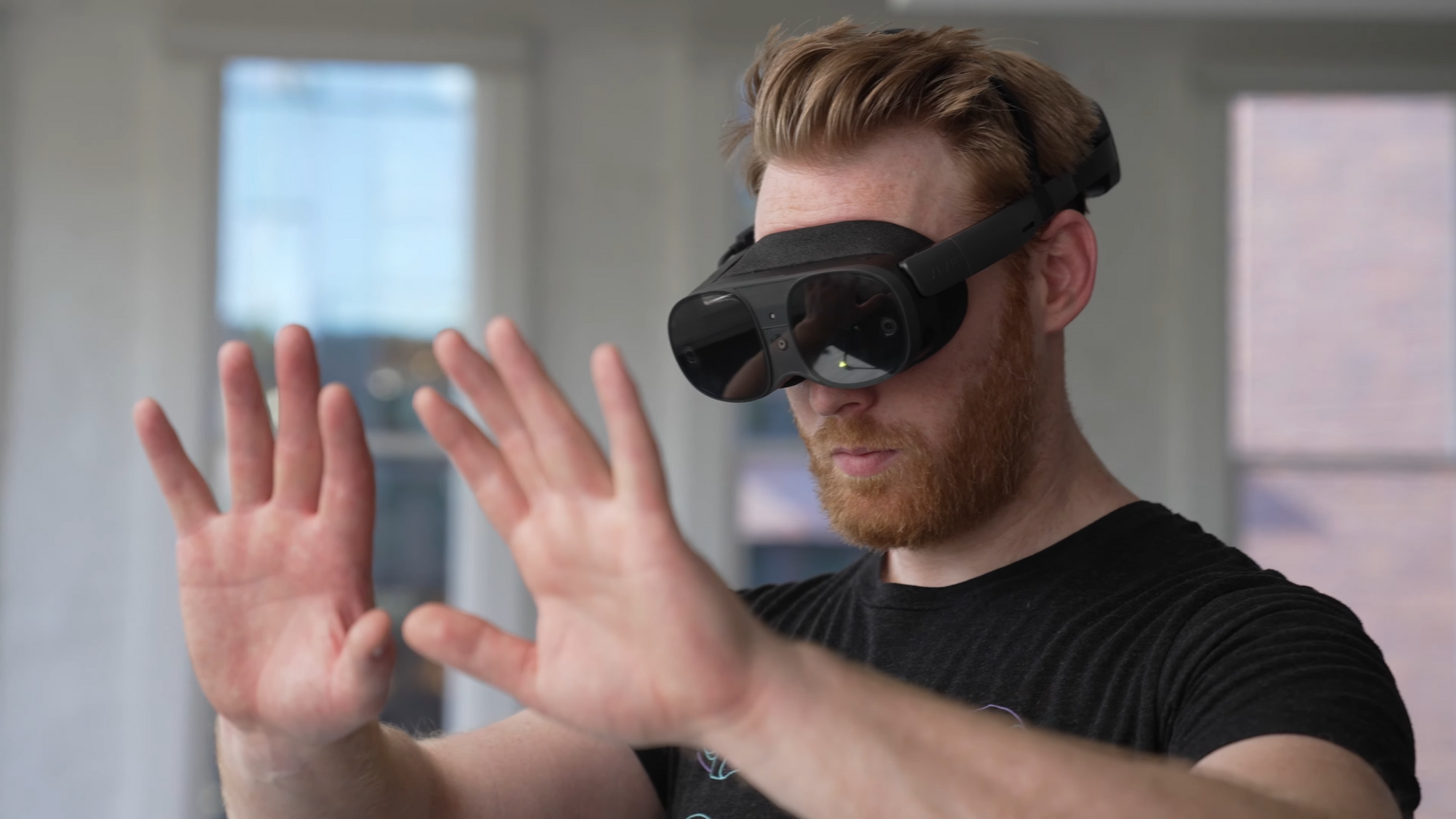 The Vive XR Elite system interface receives direct touch mode