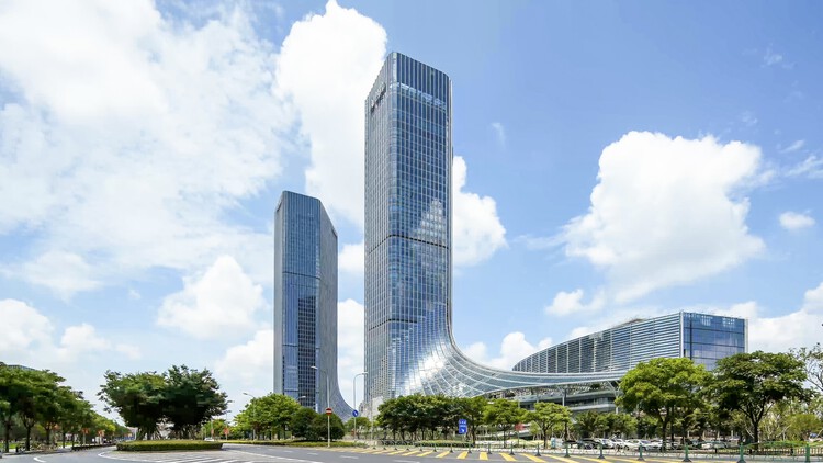 Shanghai West Bund AI Tower and Square / Nikon Sekke - exterior photography, cityscape, facade