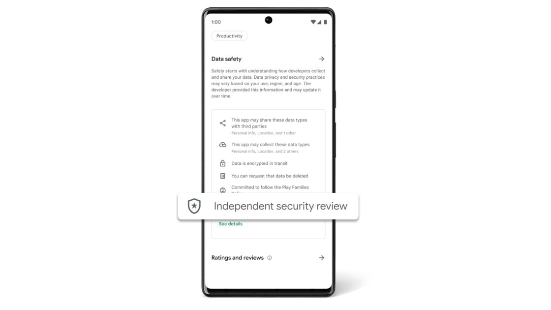 Google shows Android apps that have passed a security check